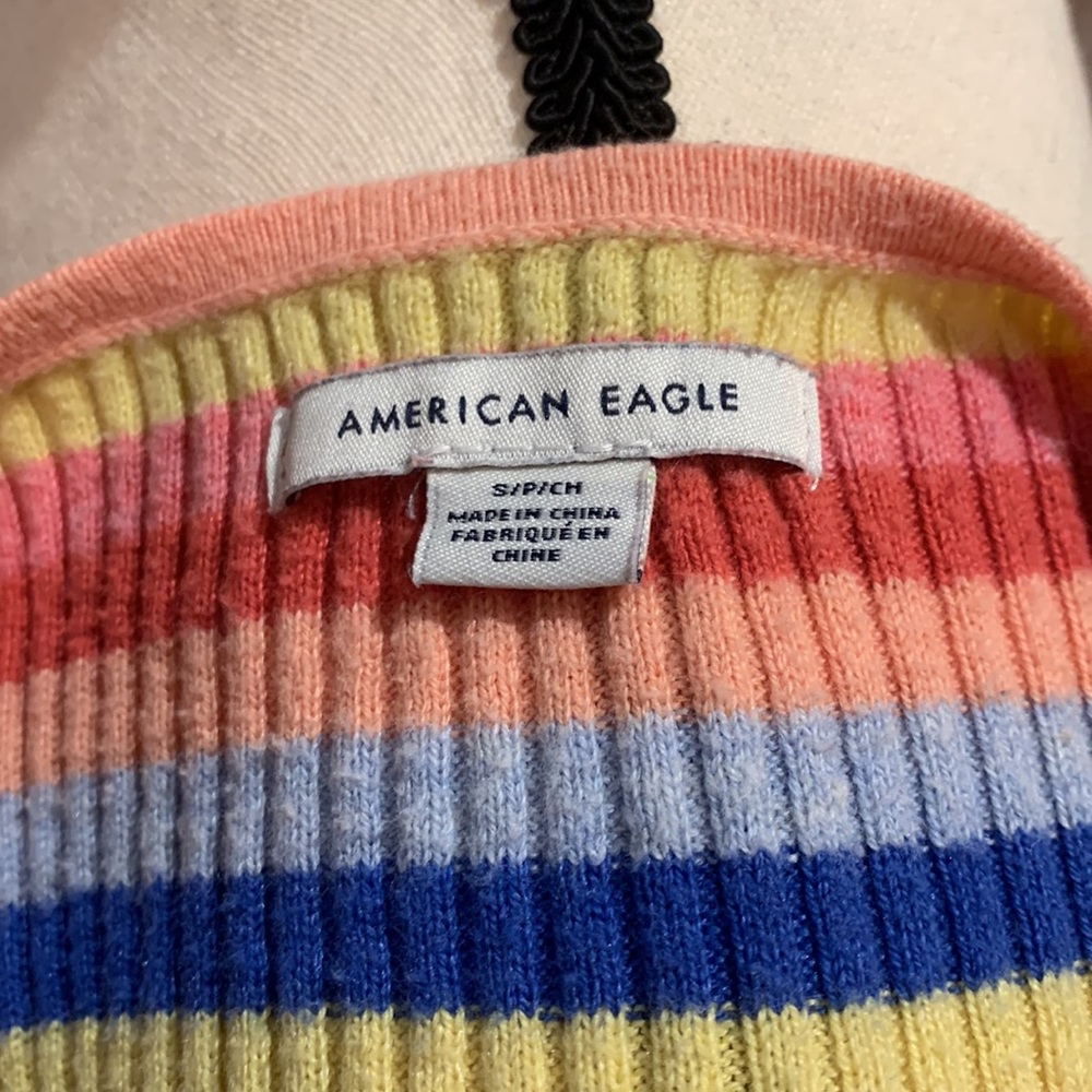 American Eagle pastel striped crop top - Picture 4 of 5